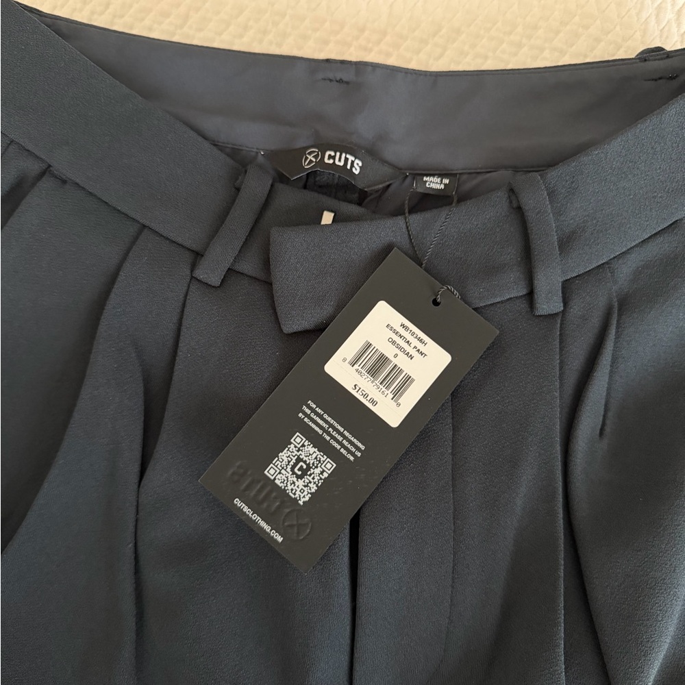 CUTS Navy Blue Pleated Pants